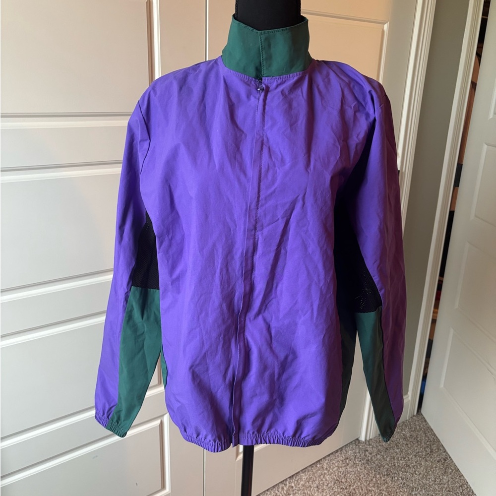 Trek USA Gor-Tex Purple and Green Windbreaker Jacket‎